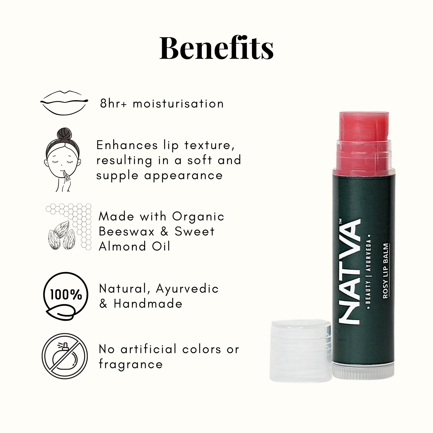 Beeswax Lip Balm - Rose
