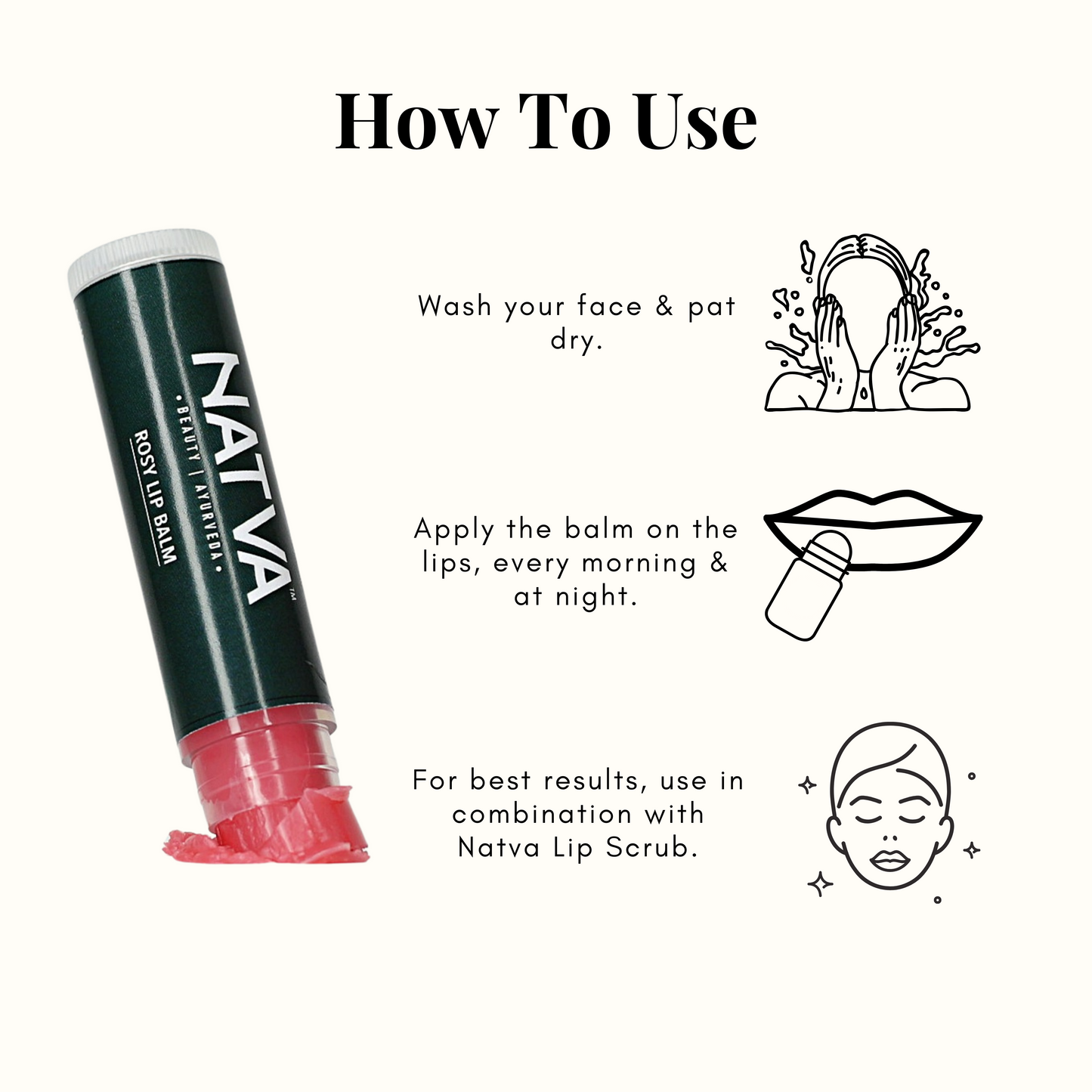 Beeswax Lip Balm - Rose