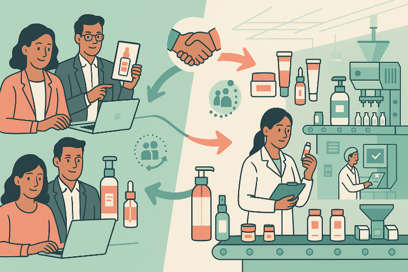 Third party manufacturing process for cosmetic brands in Delhi