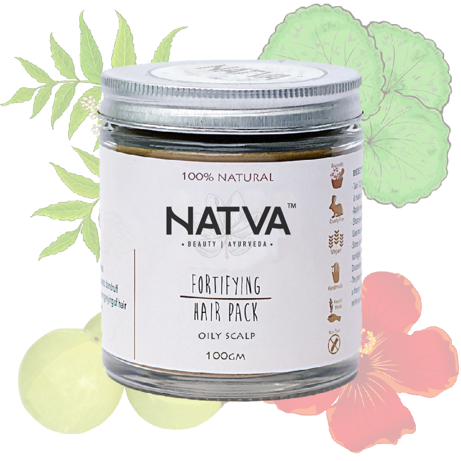 herbal natural ayurvedic hair pack for hair growth dandruff