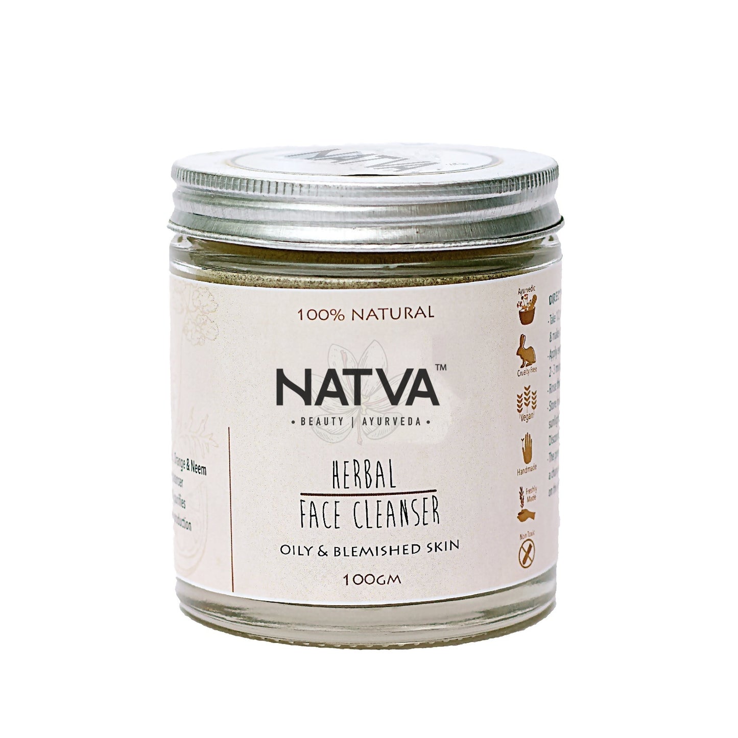 herbal ayurvedic natural organic face and body cleanser soap free