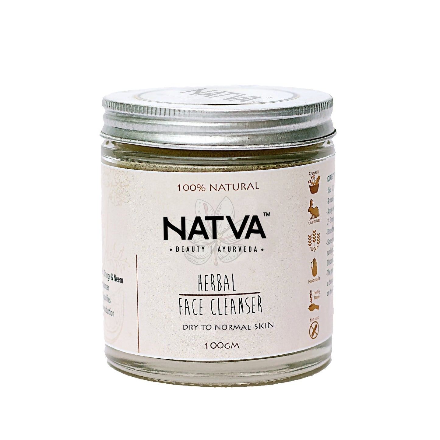 herbal ayurvedic natural organic face and body cleanser soap free