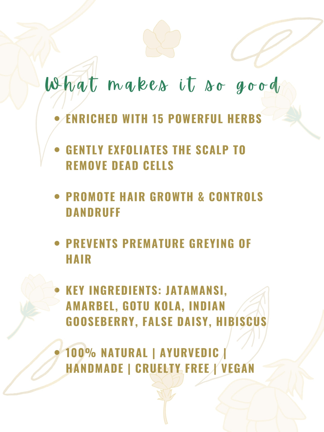 herbal natural ayurvedic hair pack for hair growth dandruff