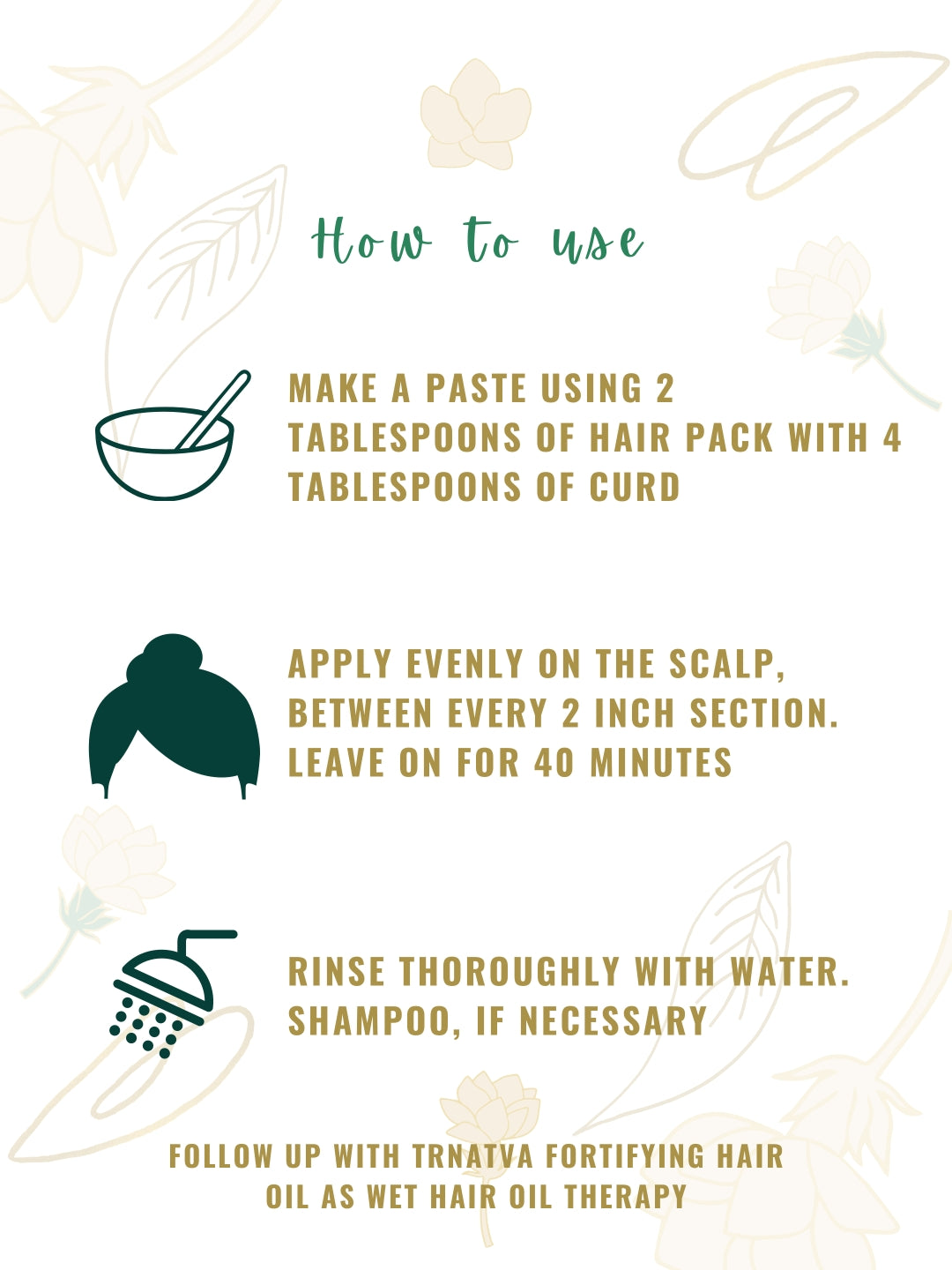 herbal natural ayurvedic hair pack for hair growth dandruff