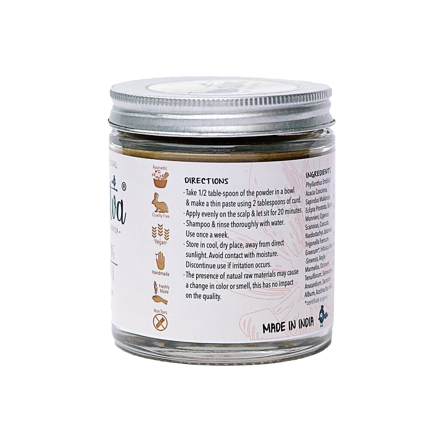 herbal natural ayurvedic hair pack for hair growth dandruff
