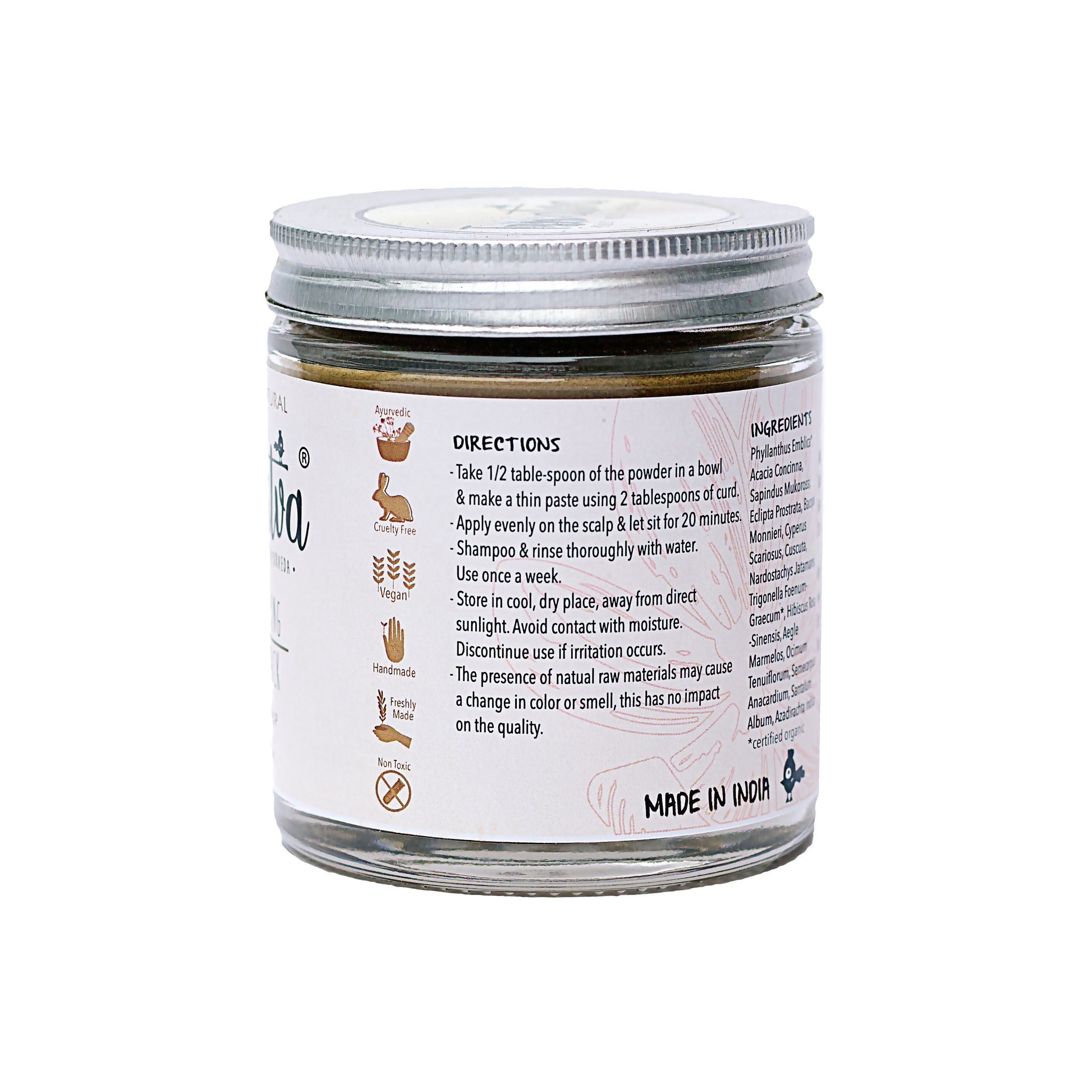 herbal natural ayurvedic hair pack for hair growth dandruff