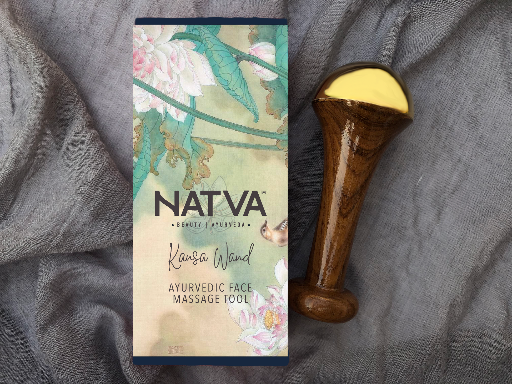 natva Kansa wand face massage tool