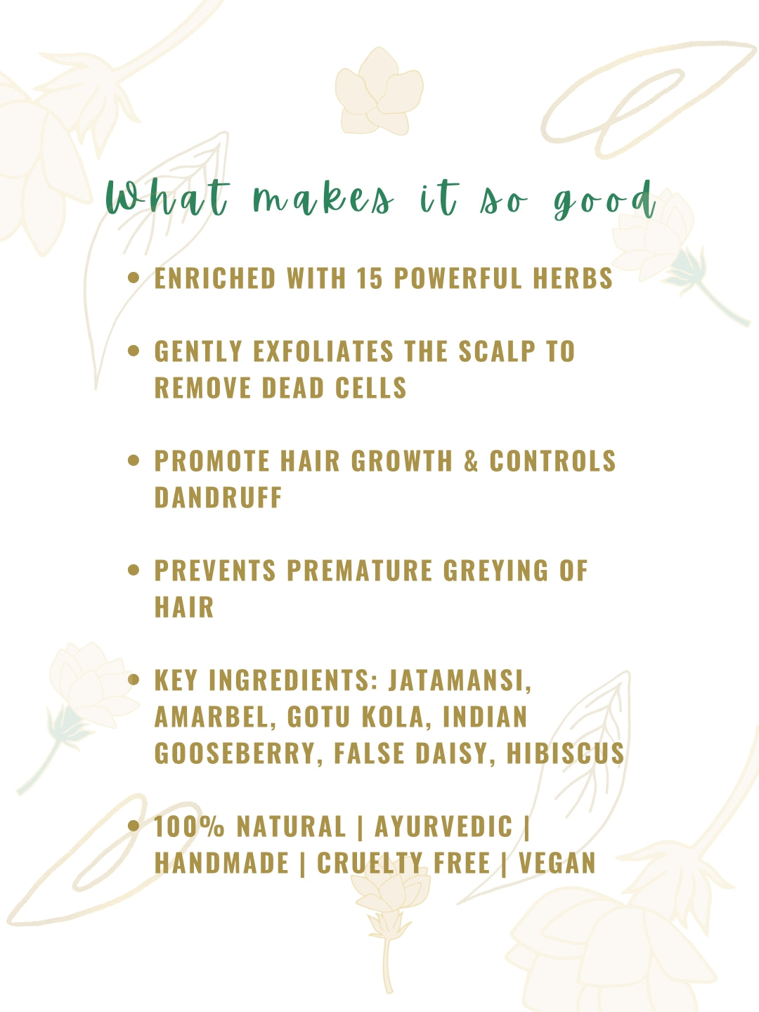 herbal natural ayurvedic hair pack for hair growth dandruff 